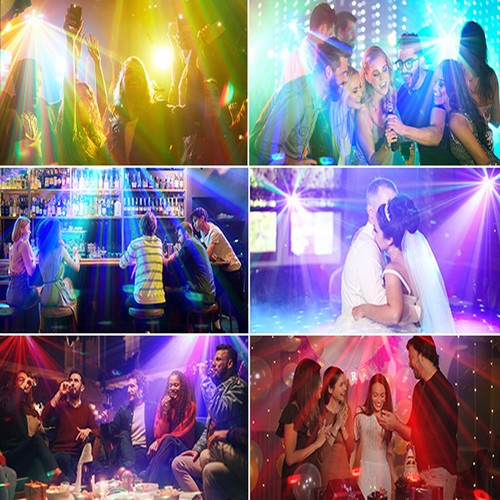 Leser Projector Party Disco Light Moving Head Strobe Effect Light Sound Control - Picture 13 of 21