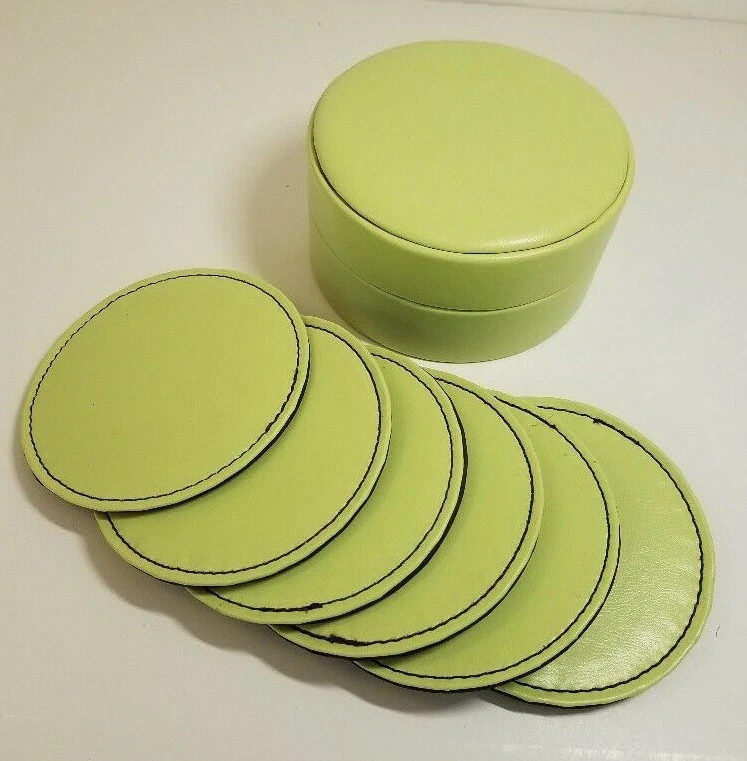 Green on sale drink coasters
