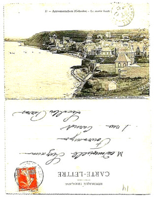 1911 - ARROMANCHES - 14 - Flut - die Kampagne - Pionierin 3 Zeilen - geschrieben
