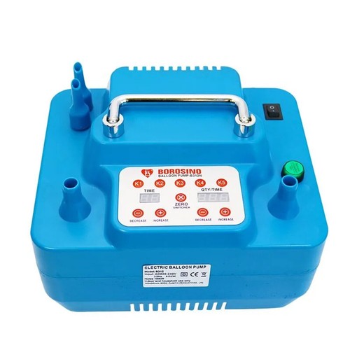 800W Elektrische Ballonpumpe mit Timer Dual Düsen Inflator für Partys Events - Bild 6 von 11