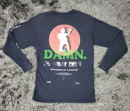 TDE Kendrick Lamar Shirt M Black Damn 2017 Tour Rap Hip Hop Music Merch Top Dawg