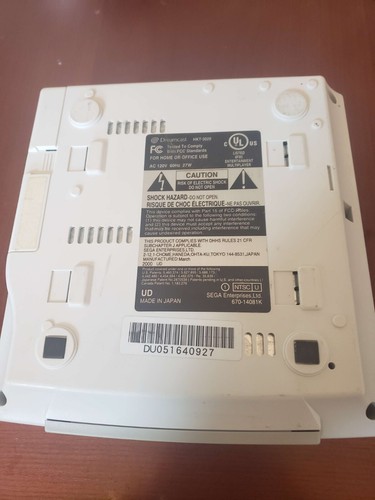 SEGA DREAMCAST HKT-3020 MADE IN JAPAN, CONSOLE ONLY, TESTED, NTSC-U/C USA Region - Picture 6 of 6
