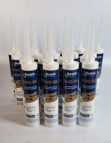 Bostik DUO-SIL WHITE Urethane Acrylic Sealant/Adhesive Caulk, Case of 18 #2001