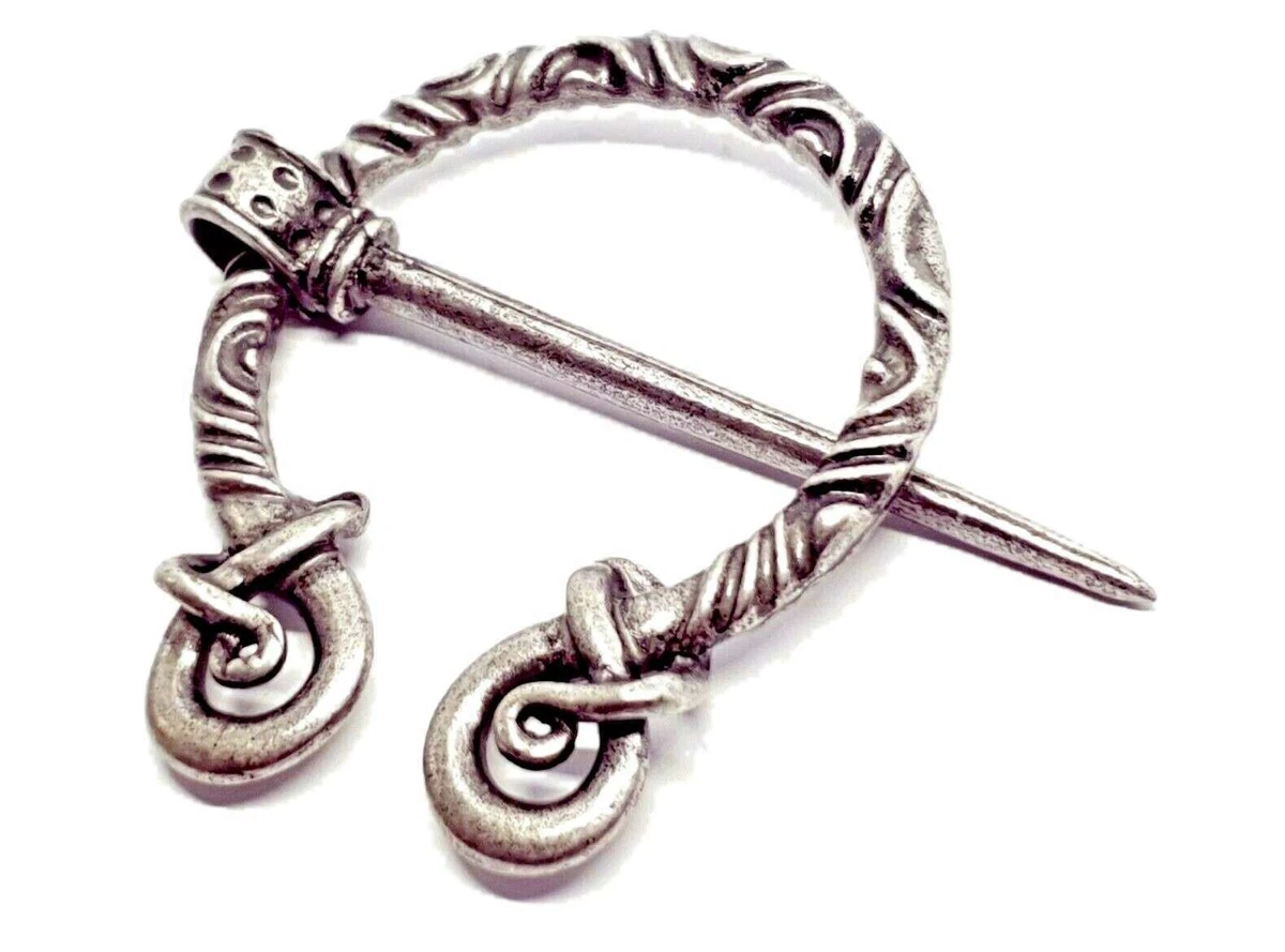 Viking Brooch Shawl Cloak Pin Clasp Norse Medieval Penannular