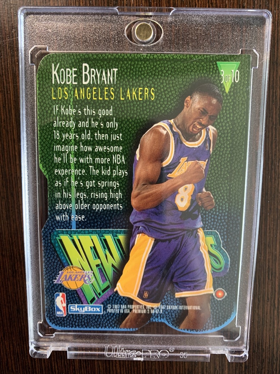 サプライ・アクセサリ・グッズ Kobe Bryant 1996 Skybox Rookie 1996 Skybox Z Force Kobe Bryant Signed Autographed RC Rookie