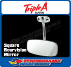 <!--F#f_0-->SQUARE REAR VISION MIRROR HOT ROD RAT ROD CLASSIC VINTAGE<!--F/-->