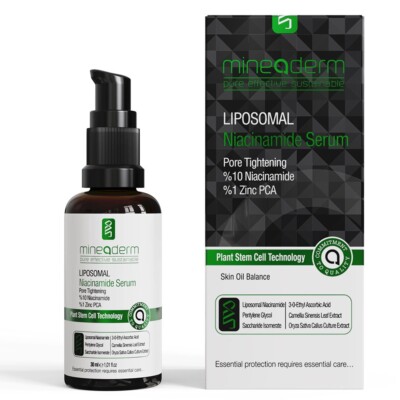 mineaderm - Liposomal Niacinamide Serum, Pore Tightening, %10 Niamicide+ %1 Zink