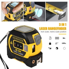 3in1 Digital Laser measure 60m Range Finder Meter 5m Tape Measure Ruler Distance