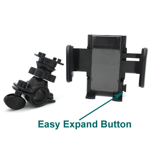 Bicycle Mount Handlebar Holder Bike Cradle Dock Swivel for Cell Phones - 第 9/12 張圖片