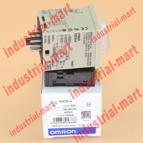 NEU Omron H3CR-A 100-240VAC Zeitrelais 50/60HZ 8 PINS mit Basis - Bild 2 von 5
