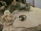 Vintage 925 Sterling Silver 925 Marcasite stone Pearl Ring 4g, 6-6.25s