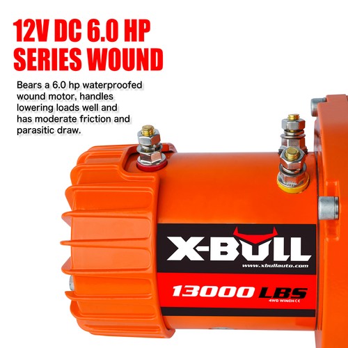 Electric Winch 13000 LBS 12V Synthetic Rope Upgraded Version Remote Control - Picture 8 of 8