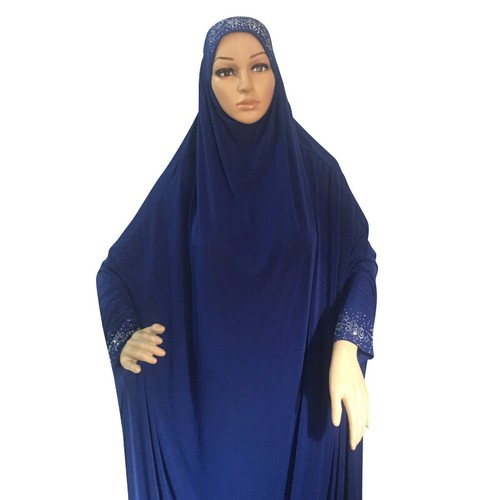 Muslim Women Hijab Maxi Dress Abaya Prayer Khimar Burqa Overhead Robe Islam Gown - Picture 39 of 40