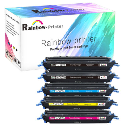 BCMY Q6000A - Q6003A Toner Lot For HP Color LaserJet 1600 2600N 2605DN 2605DTN