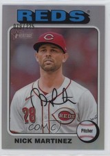 2024 Topps Heritage High Number Chrome Silver Border 79/225 Nick Martinez 0s2w