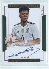 BENJAMIN HENRICHS 2018 NATIONAL TREASURES GERMANY DEBUT ON CARD AUTO #D 13/25
