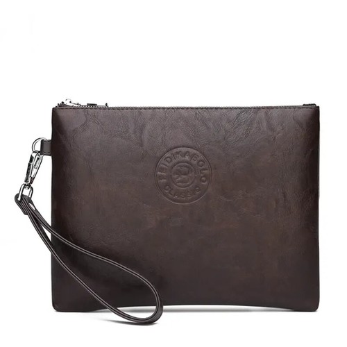 Men's New Casual Men's Clutch Bag Faux Soft Leather Men's Bag Mobile Phone Bag - Picture 26 of 31
