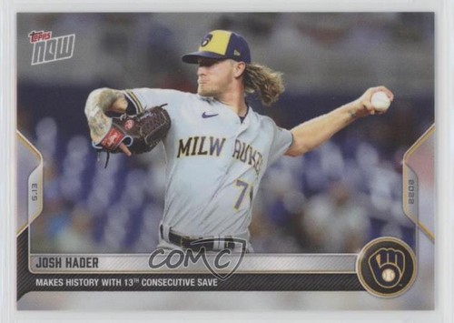 2022 Topps Now 172 Josh Hader