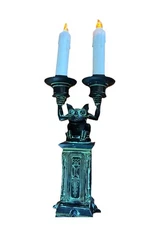 DISNEY'S The Haunted Mansion Gargoyle 10" tall Candle Garden Light - sold out Nw