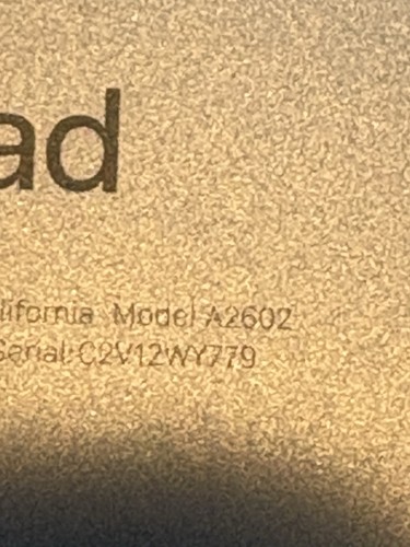 Apple iPad 9th Gen A2602 64GB Space Gray (WiFi Only) For Parts Good Cond - Afbeelding 5 van 7