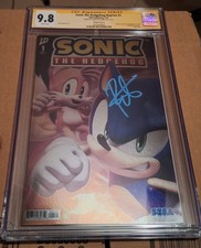 Roger Craig Smith Signed Autographed Comic Sega Sonic Variant Metallic CGC 9.8