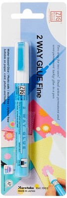 Zig 2 Way Glue Pen Carded Multicolor Fine Tip standard Functional Touchscreen