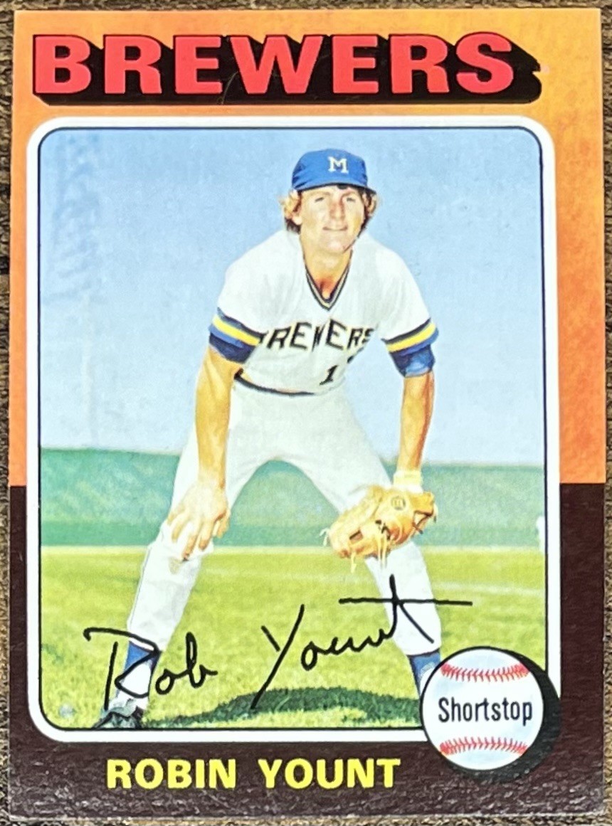 Robin Yount 1975 Topps Rookie #223 Milwaukee Brewers (A)