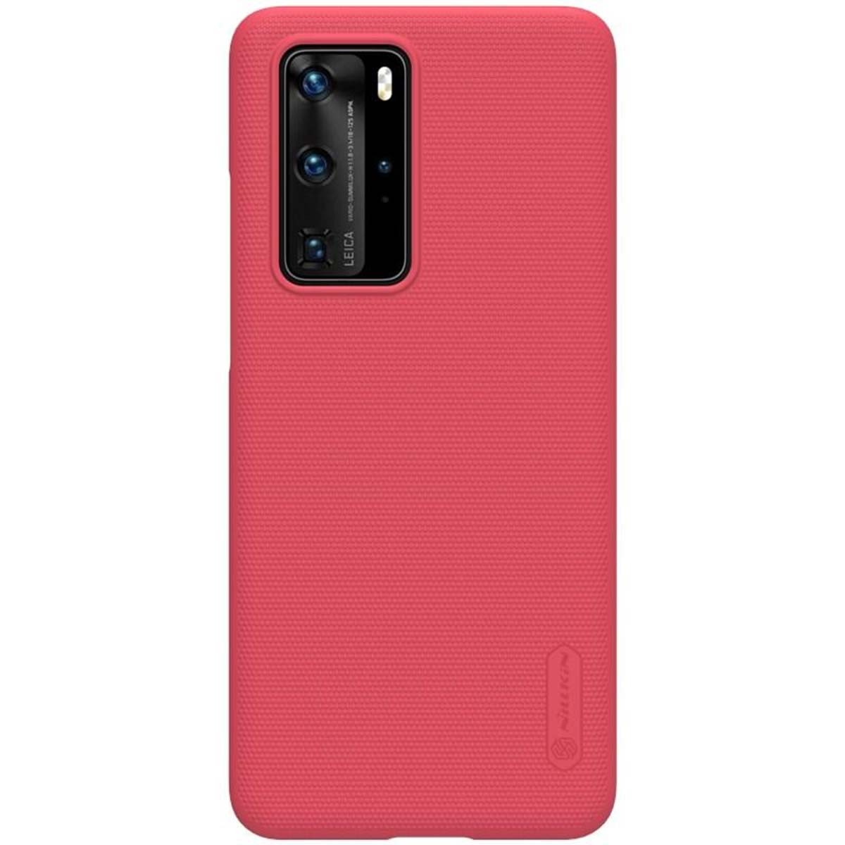 Coque Huawei P40 Pro anti-trace Nillkin pour éliminer les rayures du quotidien rouge