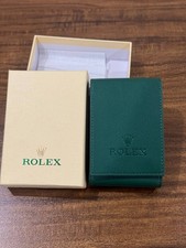 Rolex Green Leather Travel Pouch Case   Authentic Service Center Premium   SALE