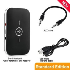 B6 2 IN 1 Bluetooth 5.3 Audio Transmitter Receiver 3.5mm AUX Jack RCA USB Dongle