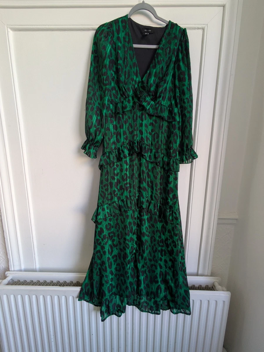 green emerald velvet dress Adria Animal Print Jersey Maxi Dress, Dark Green – Jolie Moi Retail
