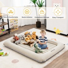 Toddler Air Mattress Inflatable Toddler Travel Bed Portable Kids Bed Sleepover