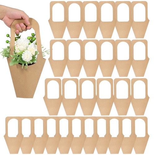 Elegant Bouquets Paper Bags with Handle Portable Flower Wrapping Paper qiUkA - Picture 15 of 22