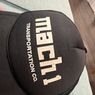 Mach1 Transportation Co. Black Mesh Back Adjustable Snapback Trucker Hat OS — photo 2