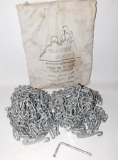 2221SC Glacier Chain Cam Tightener Twist Link Singles Tire Chains, 1 pair - USED