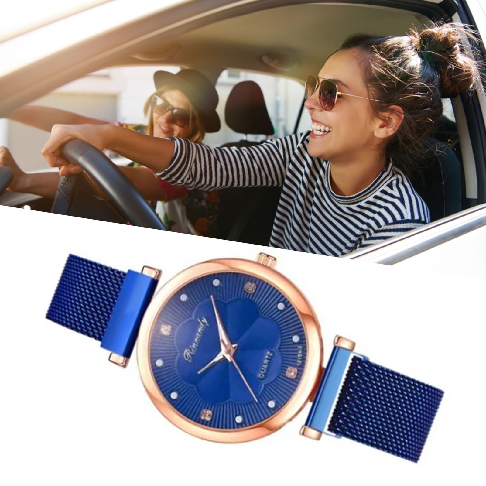 Women's Watch And Bracelet Set Fashionable Simple Quartz Watch With Bracelet NEW