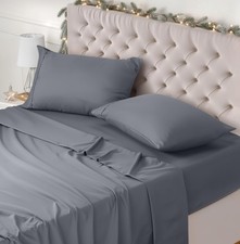 Utopia Bedding Set Lenzuola Letto Matrimoniali 4 Pezzi 180x200 cm Spazzolata