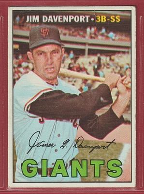 1967 Topps #441 Jim Davenport - San Francisco Giants - Set Break - 900   