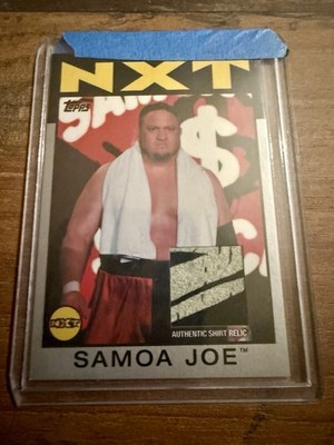 2016 Topps Heritage WWE - Relics Samoa Joe Silver /50 (MEM, RC)