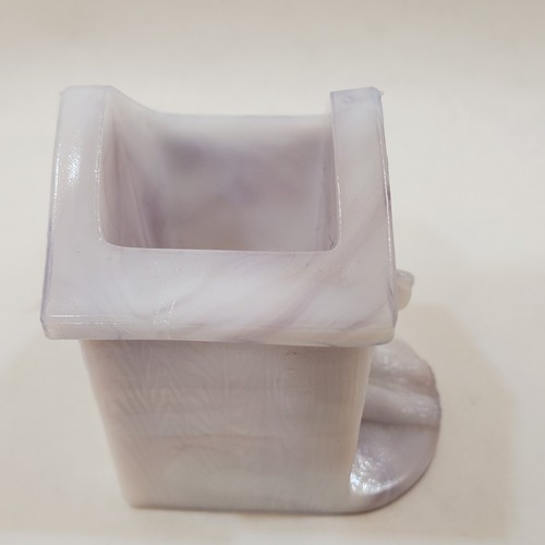 DOG HOUSE Westmoreland White Purple Slag TOOTHPICK MATCH HOLDER Glass Summit - Picture 12 of 15