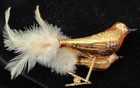 8 Rare Double Antique 4 Mercury Glass Bird & Feather Clip Christmas Ornaments! — photo 4