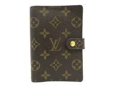 Authentic Louis Vuitton Monogram Agenda PM R20005 Day Planner Cover 110330