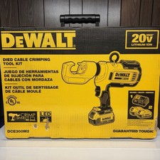 DEWALT DCE300M2 20V MAX Li-Ion Cordless Died Electrical Cable Crimping Tool Kit