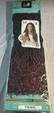 Bobbi Boss Diva Locs 3X 18” T1B/BUG Pre-Looped Crochet Soft & Light Burgundy