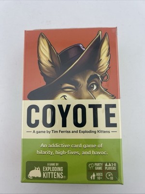 Coyote Card Game Exploding Kittens Tim Ferris Hilarious Ages 10+ NEW SEALED