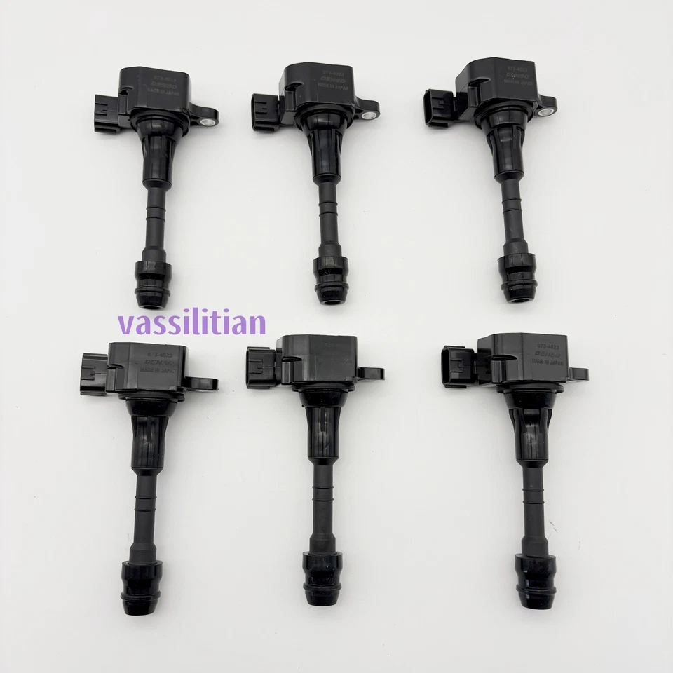 6Pcs DENSO Ignition Coil 22448-8J115 673-4023 For Nissan Pathfinder Maxima UF349 Foto 3 de 4