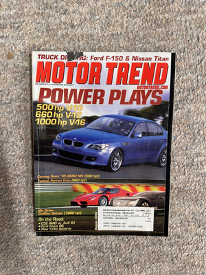 Motor Trend Magazine August 2003 AMG vs S4, Lance Armstrong Subaru AD