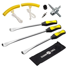 23-Piece Professional Steel Tire Changing Tool Set with Tire Spoon Levers Rim