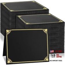 150 PCS Diploma Covers 8.5x11 Certificate Holders Bulk 8.5x11-150PCS Black