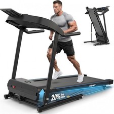 4.5HP 20% Auto Incline Treadmill Folding Heavy Duty Gym Running Machine 400LBS